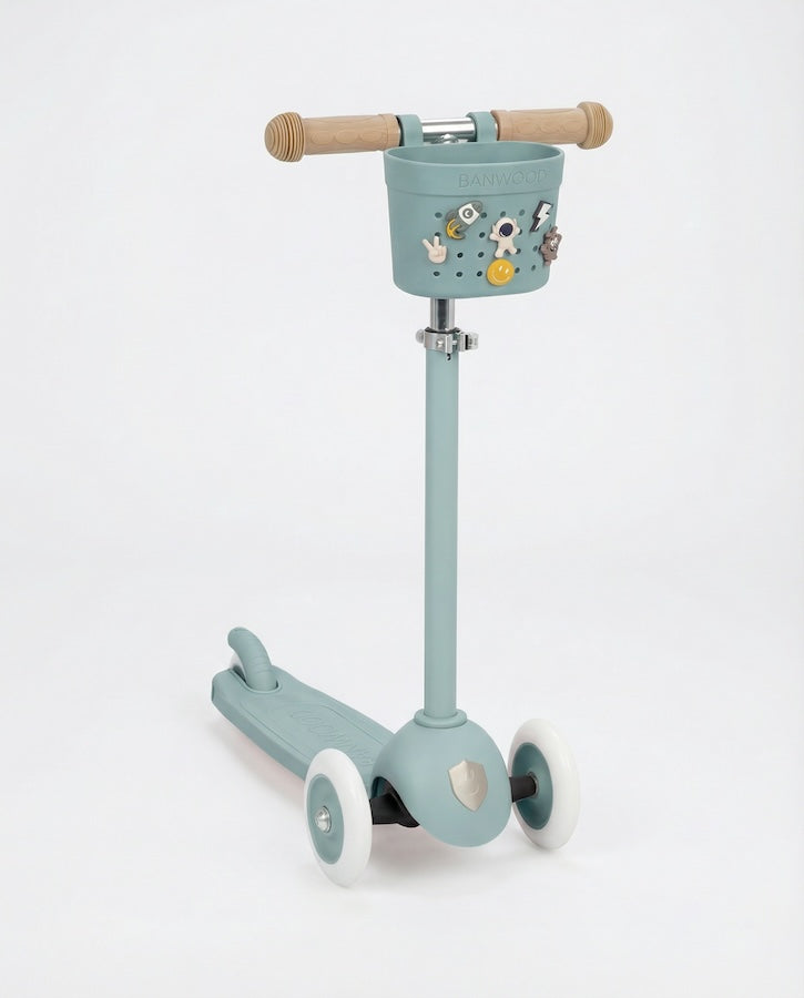 Кошница Banwood Pin&Ride, синьо-зелен
