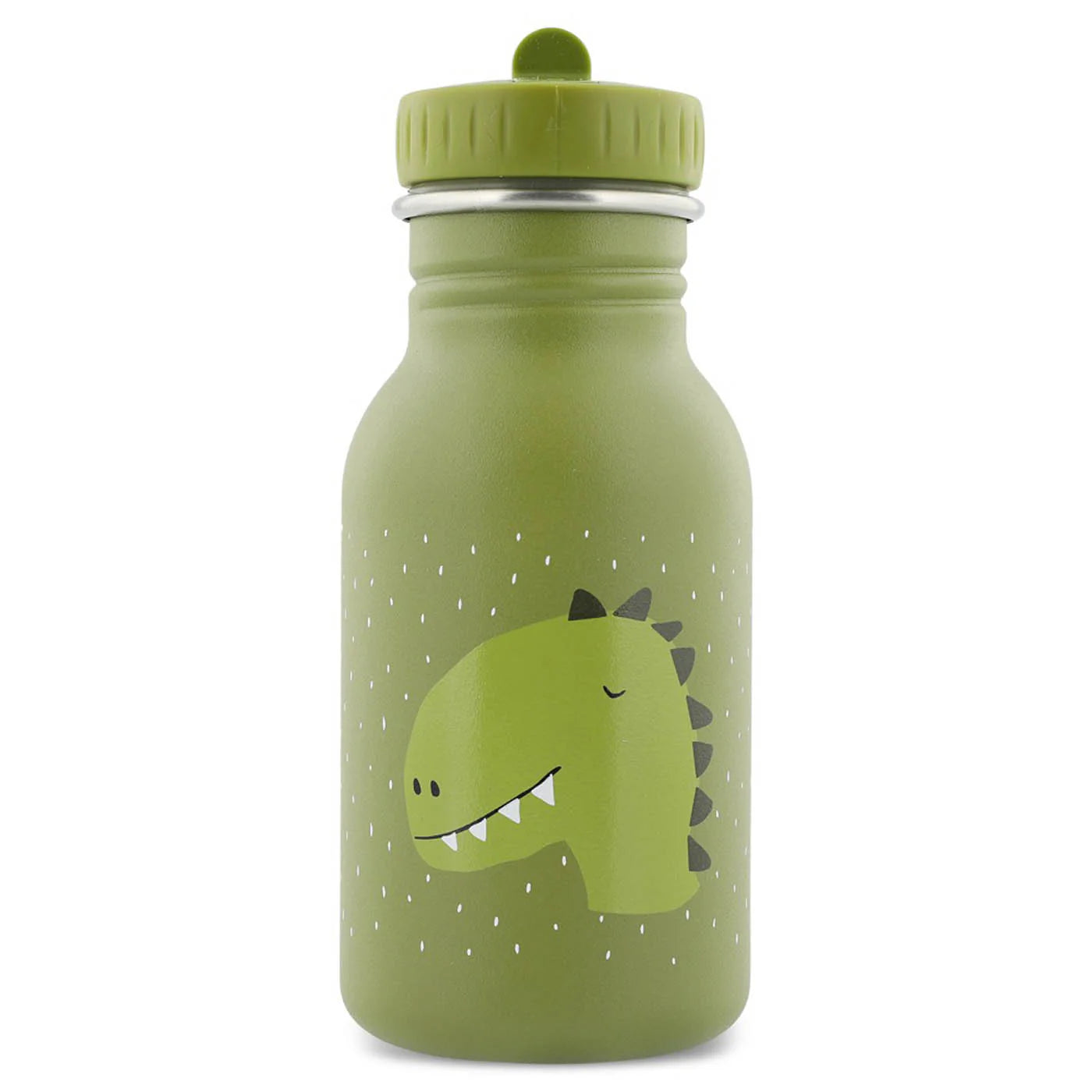 kids bottle from stainless steel trixi dino in green