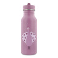 trixie stainless steel bottle 500ml with peacock in purple color