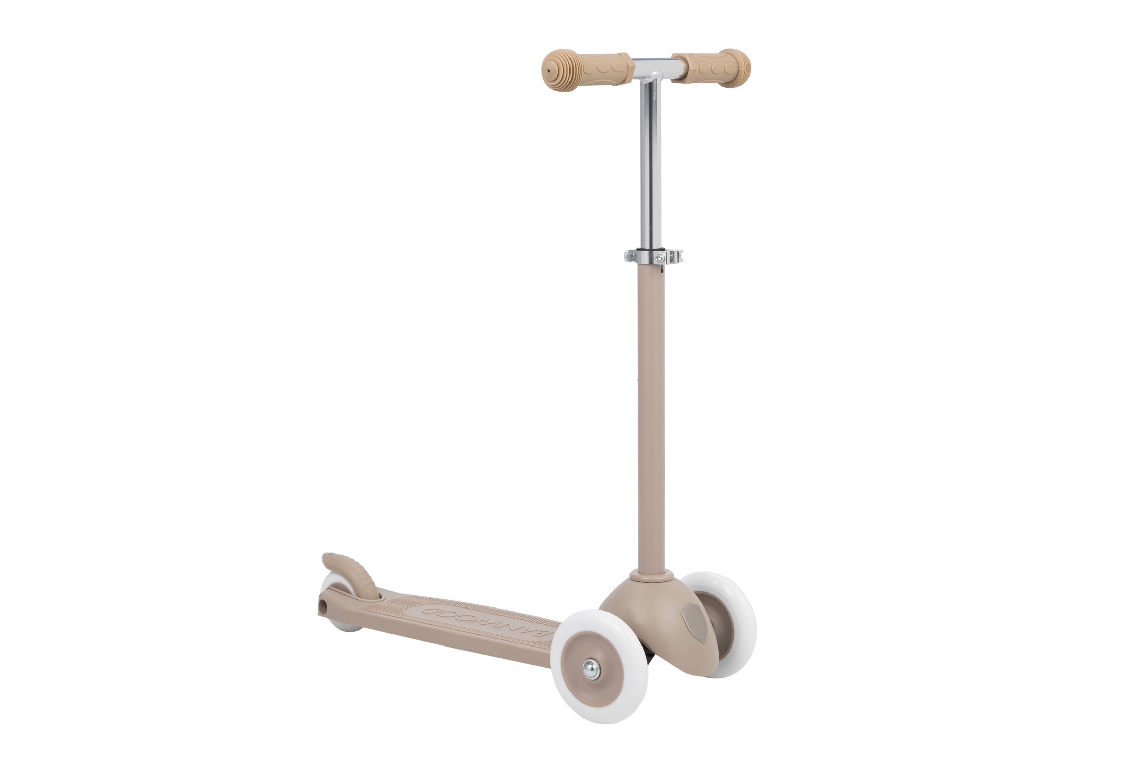 beige kids scooter