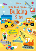 Книга със стикери Usborne Little First Stickers: Building site, 3+ години
