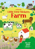 Книга със стикери Usborne Little First Stickers: Farm, 3+ години