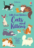 Книга със стикери Usborne Little First Stickers: Cats, 3+ години