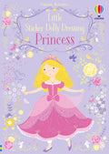 Книга със стикери Usborne Little Sticker Dolly Dressing Princess, 4+ години
