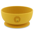 silicone suction bowl with lion in yellow