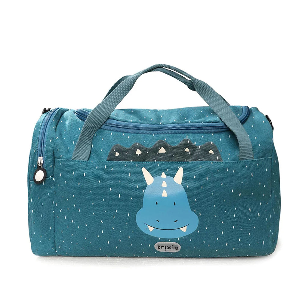 kids gym bag trixie mr triceratops in blue color