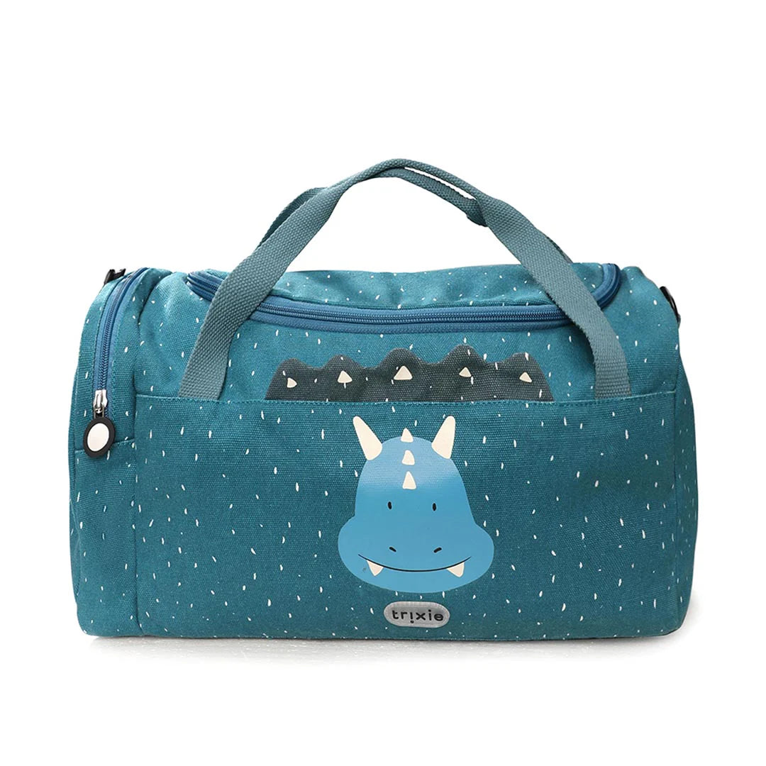 kids gym bag trixie mr triceratops in blue color