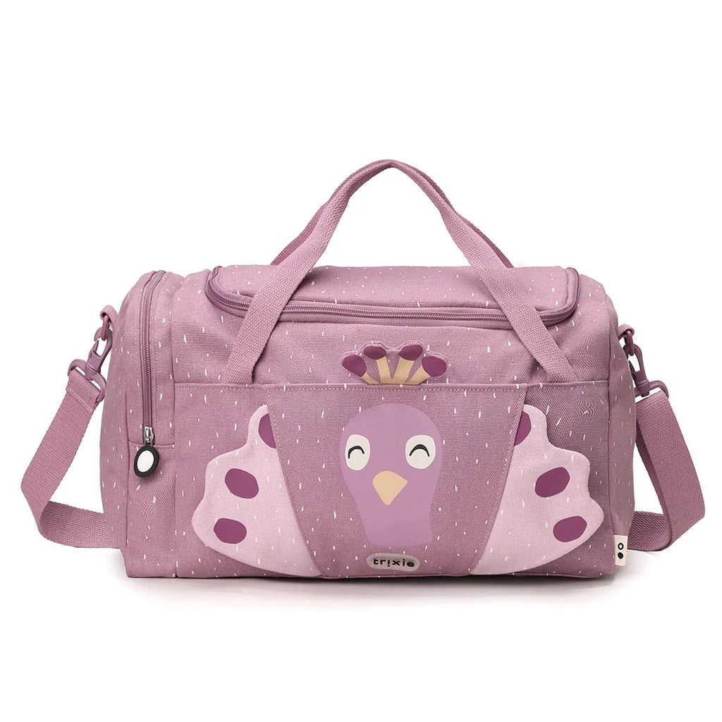 gym bag trixie ms peacock in purple color for sports activities