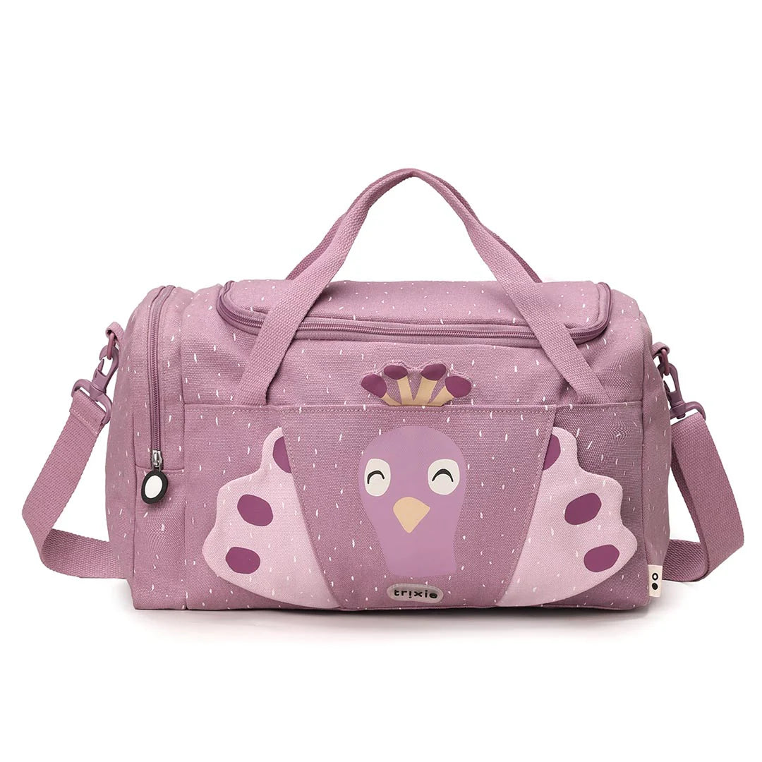 gym bag trixie ms peacock in purple color for sports activities